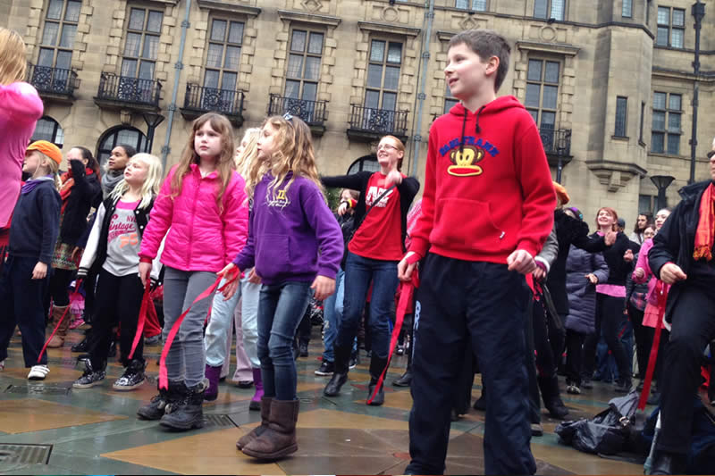 Children in the Peace Gardens