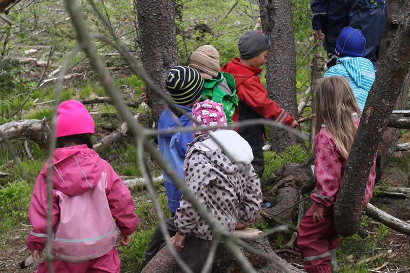 Children playing outside