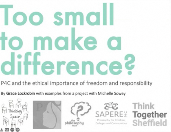 Too small to make a difference? front cover